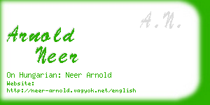 arnold neer business card